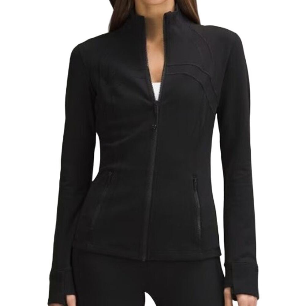 Lululemon Define Jacket Luon Lycra Thumbholes Pockets Sweat Wicking Black 2